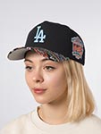 Бейсболка MITCHELL NESS арт. HP16212-LADBLCK Los Angeles Dodgers MLB (черный / голубой)